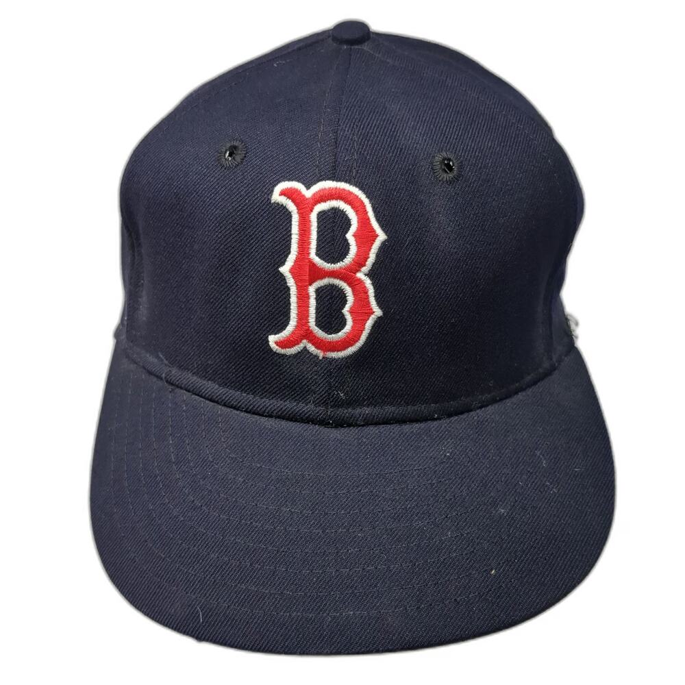 Devon Baseball Cap Blue Boston MLB Red Sox 7 1/8 Fitted Wool Made In USA Hat